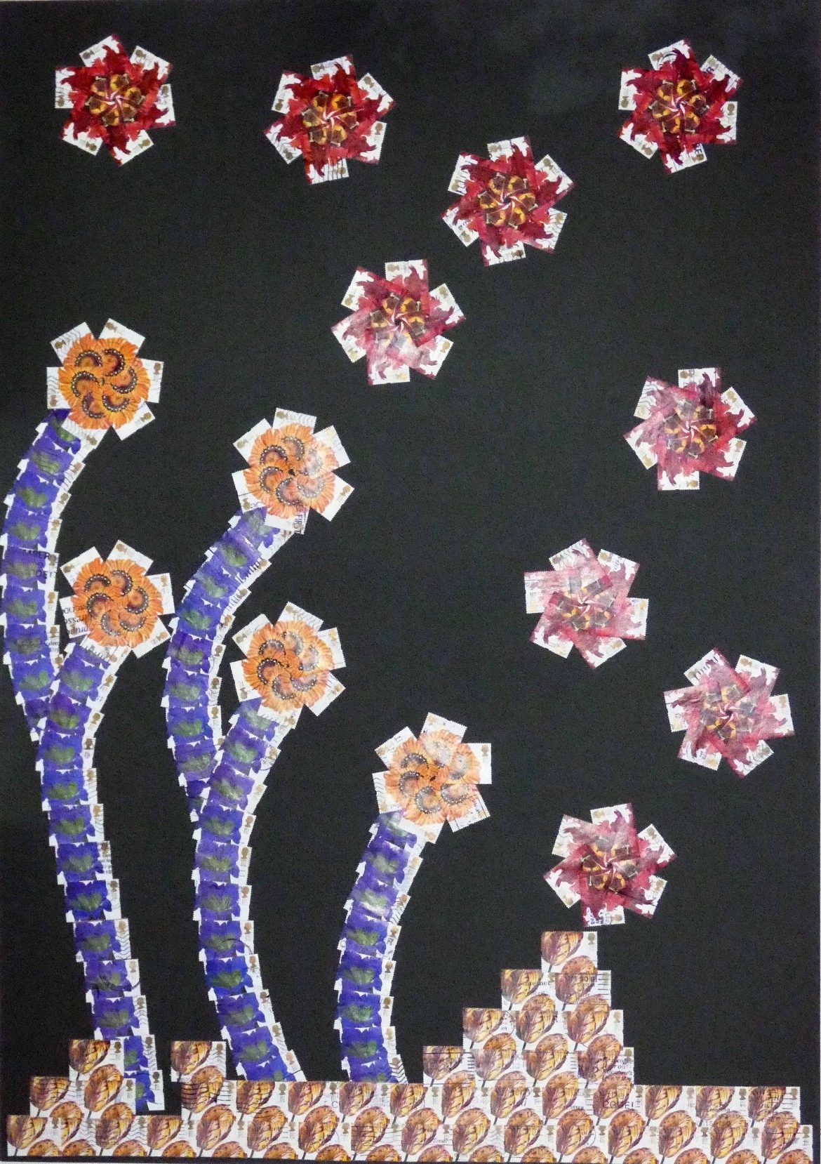 Stamp Art: The ‘Garden Blooms’ project – 2004