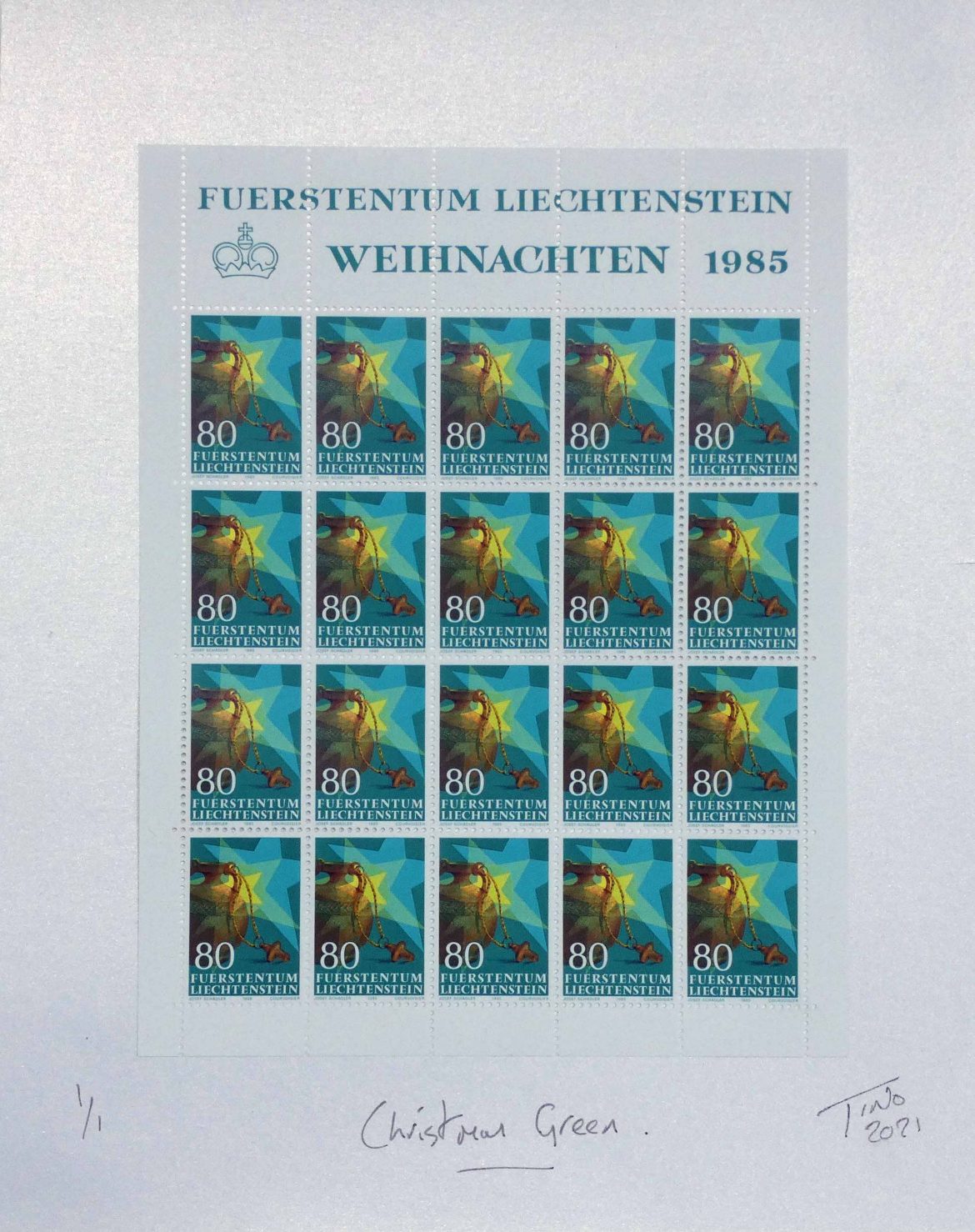 Stamp Art: The Liechtenstein ‘Christmas’ project
