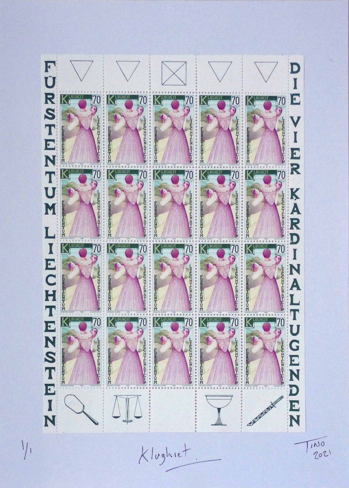 Stamp Art: The Liechtenstein ‘Virtues’ project