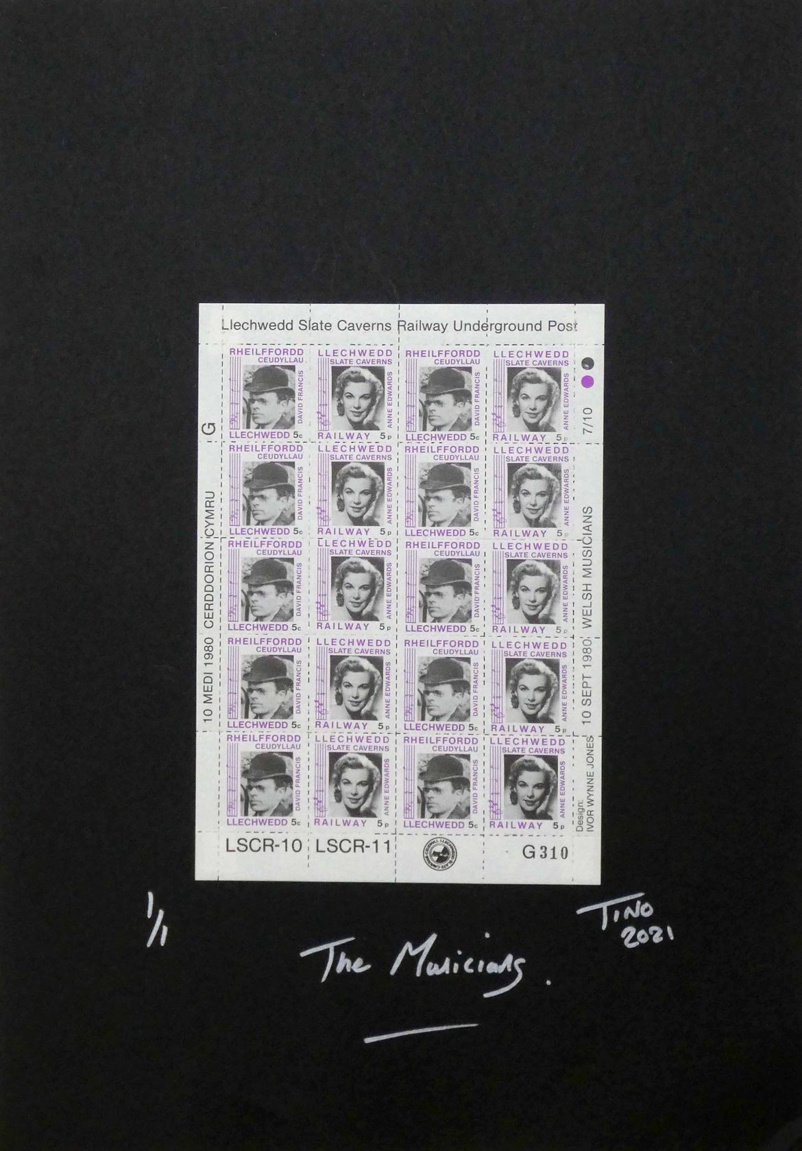 Stamp Art: The Llechwedd ‘Slate Caverns’ project