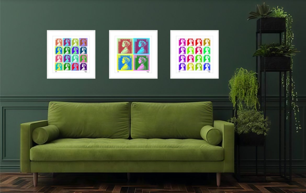 Stamp Art News: The Monaco Grace Kelly Film Art Collection by Tino