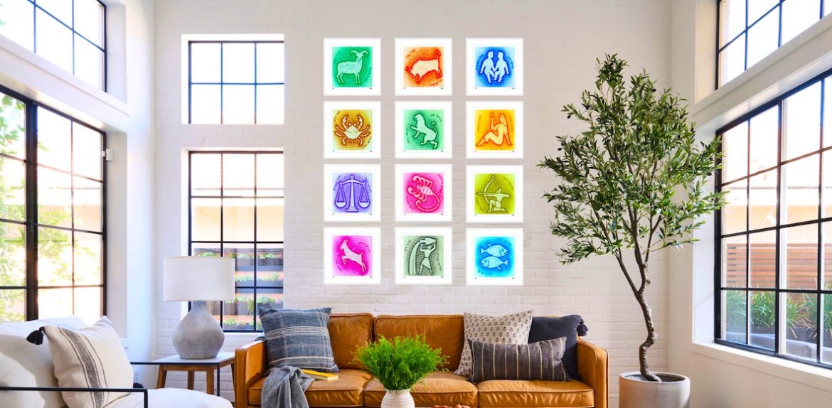 Stamp Art News: The Israel Zodiac Artwork Collection by Tino